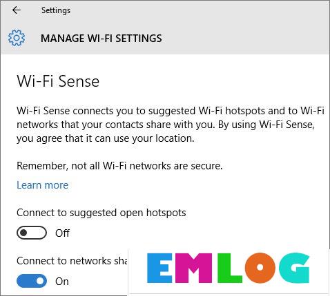 Wi-Fi Sense是什么？Win10系统下的Wi-Fi Sense安全吗？