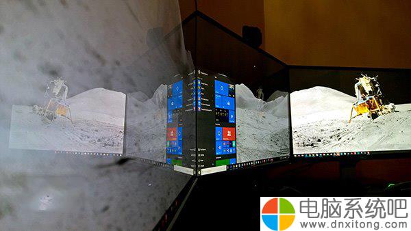 W10电脑系统给多个屏幕设置不同桌面背景的技巧-电脑系统吧