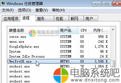 如何禁用W7系统中的wmiprvse.exe进程-电脑系统吧