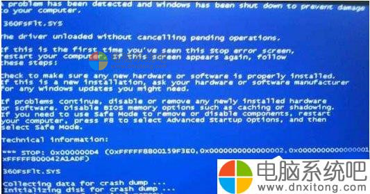W7系统下360FsFlt.sys导致的蓝屏怎么解决-电脑系统吧