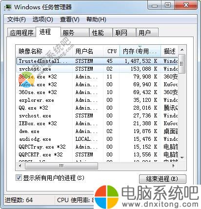 W7系统Trustedinstaller.exe占用最高怎么解决-电脑系统吧