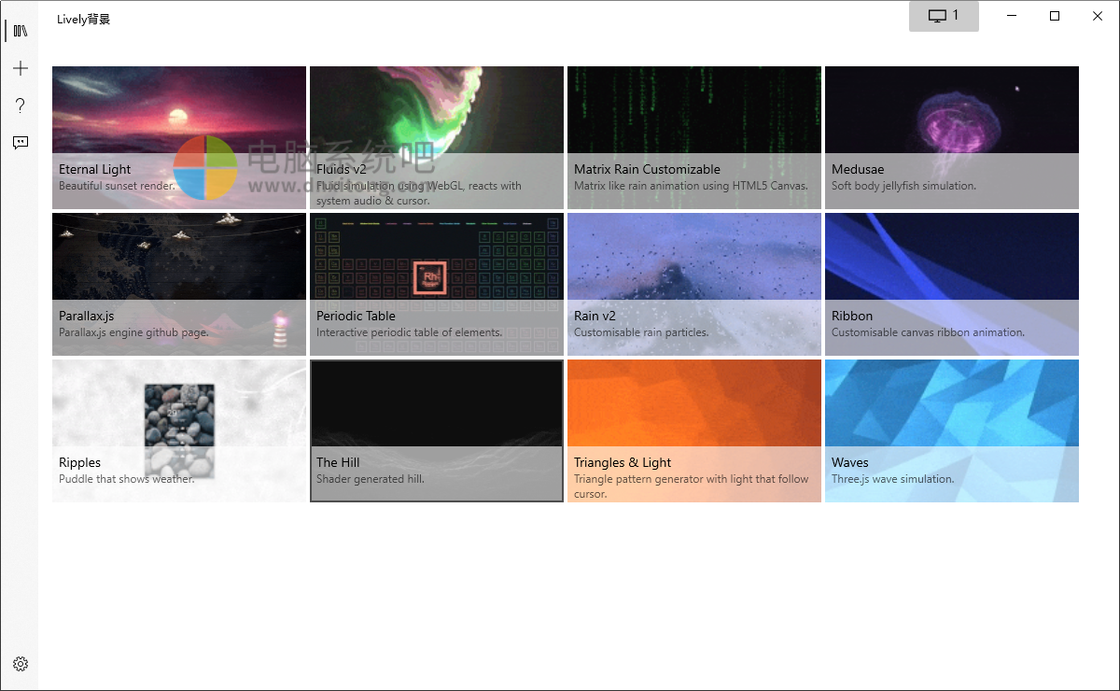 Lively,Wallpaper,动态壁纸,壁纸管理,视频桌面