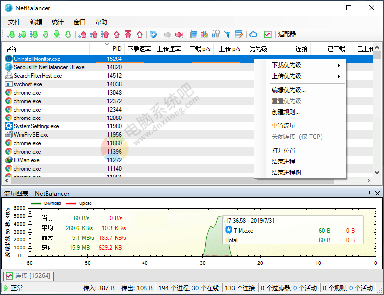 NetBalancer v12.4.2.3649 网络流量监控软件